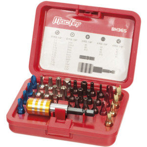 Jogo bits sextavados BH36S 1/4" (36pçs)