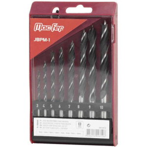 Jogo brocas ponto para madeira JBPM-1 3~10mm (8pçs)