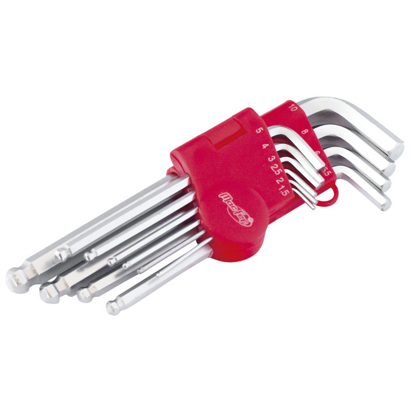 Jogo chaves "L" sextavado bola  WLHR-119BL 1.5~10mm (10pçs)