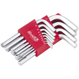 Jogo chaves "L" sextavado interior  WLHR-169S 2mm~12mm (12pçs)