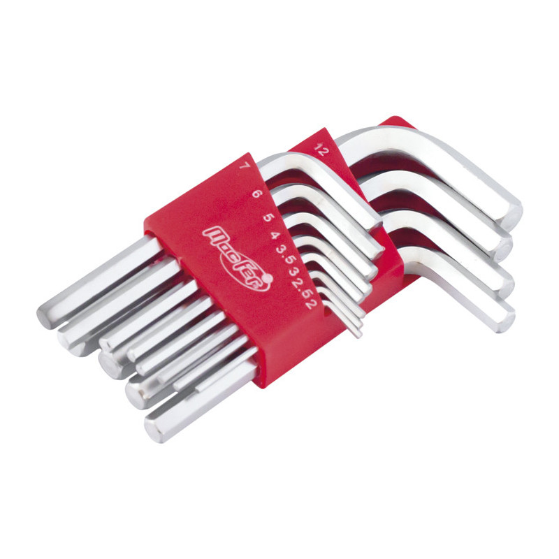 Jogo chaves "L" sextavado interior  WLHR-169S 2mm~12mm (12pçs)