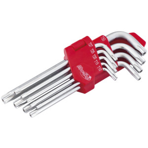 Jogo chaves "L" torx furada longa  WLHR-123L TH10~TH50 (9pçs)