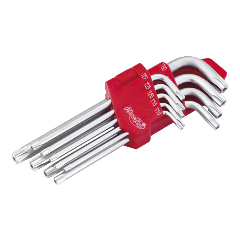 Jogo chaves "L" torx furada longa  WLHR-123L TH10~TH50 (9pçs)