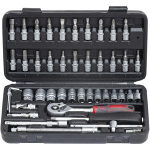 Jogo chaves caixa Cr-V SS-2046 1/4" (46pçs)