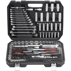 Jogo chaves caixa Cr-V SS-4215 1/4" 3/8" 1/2" (215pçs)