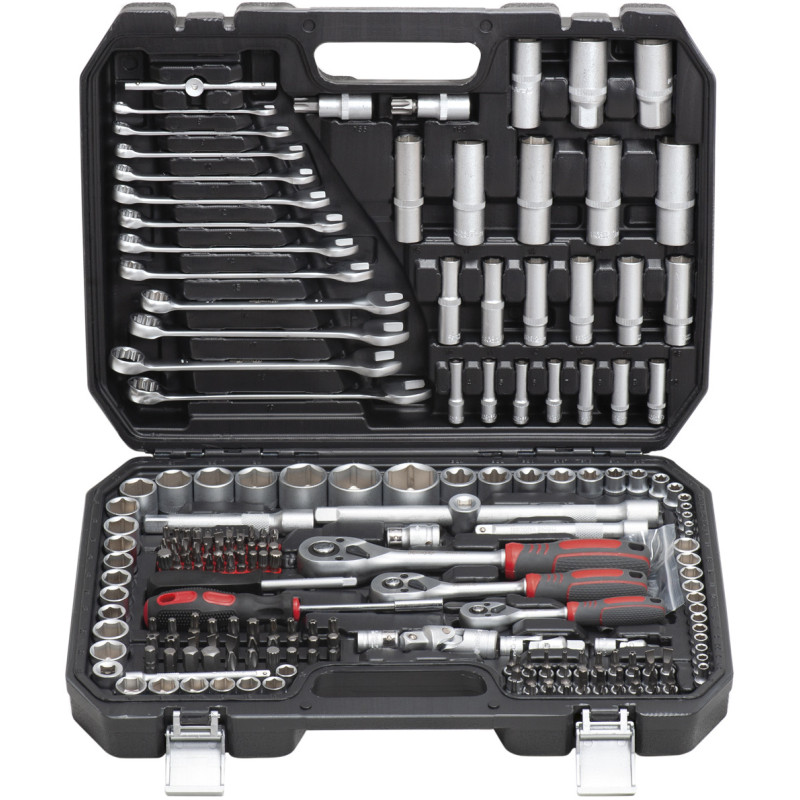 Jogo chaves caixa Cr-V SS-4215 1/4" 3/8" 1/2" (215pçs)