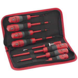 Jogo chaves eletricista VDE fenda Ph Pz MC-15 (8pçs)