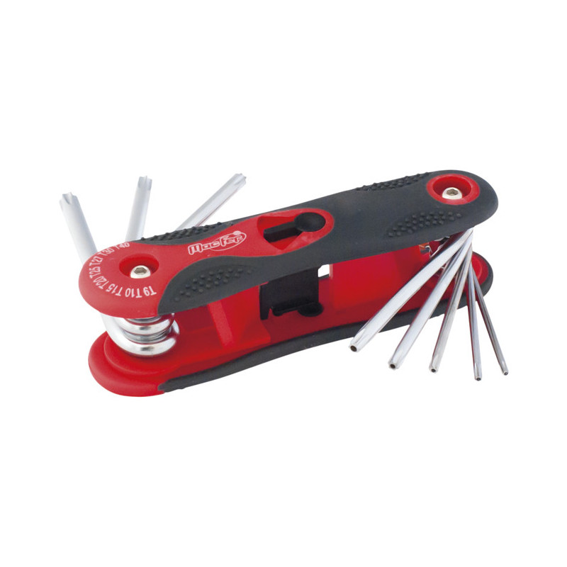 Jogo chaves t/ canivete torx furada JTC-08 TH9~TH40 (8pçs)