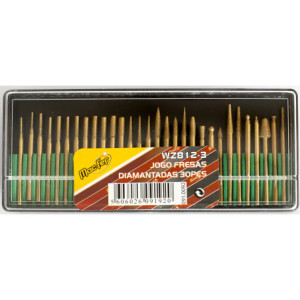 Jogo fresas diamantada WZ812-3 (30pçs)
