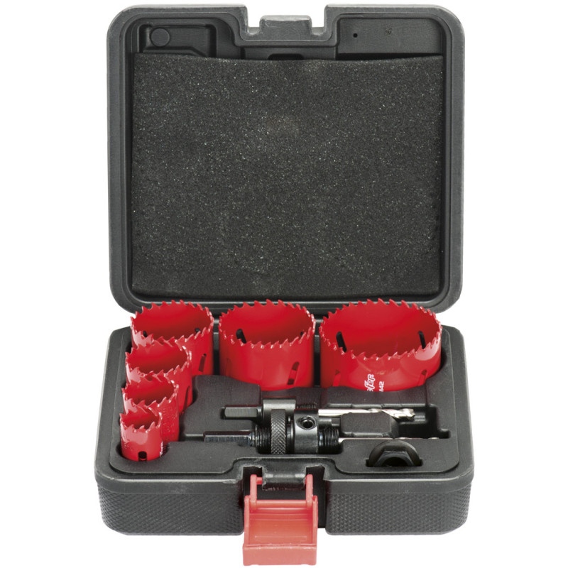 Jogo serras craneanas bimetal HSS-M42 Co 8% M4209-22 (9pçs)