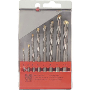 Jogo brocas ponta diamante S2100-08 3~10mm (8pçs)