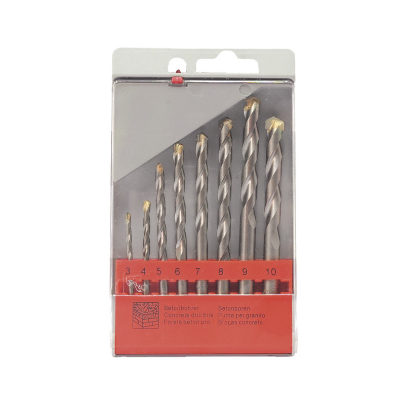 Jogo brocas ponta diamante S2100-08 3~10mm (8pçs)