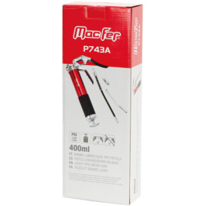 Bomba lubrificação tipo pistola P743A 400ml