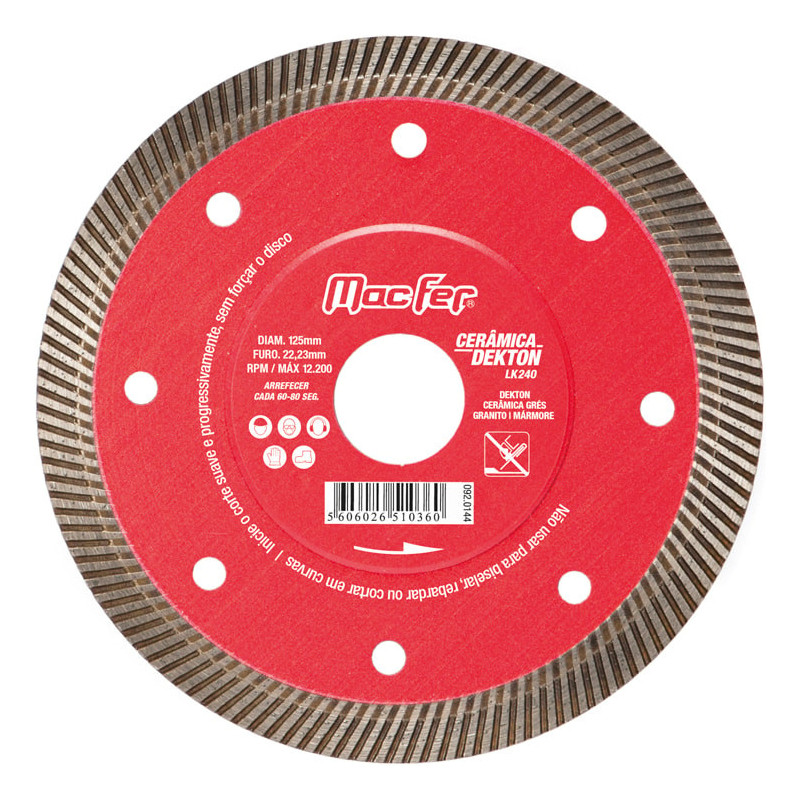 Disco diamantado Cerâmica Dekton LK240 115mm