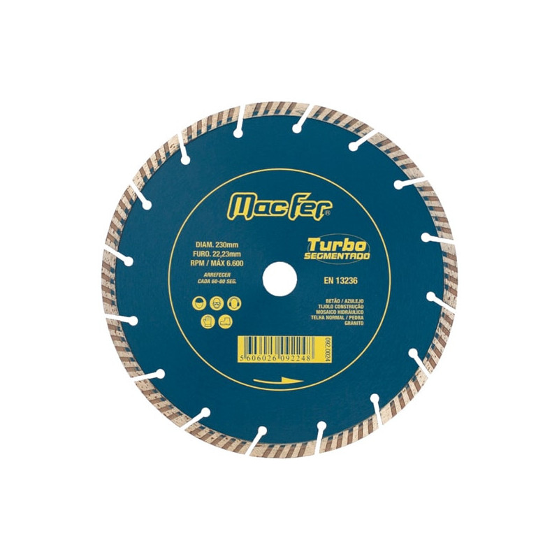 Disco diamantado Turbo Segmentado 125mm