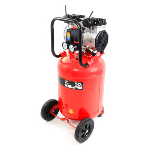Compressor de Ar Vertical 50L 2Hp 10Bar Silencioso