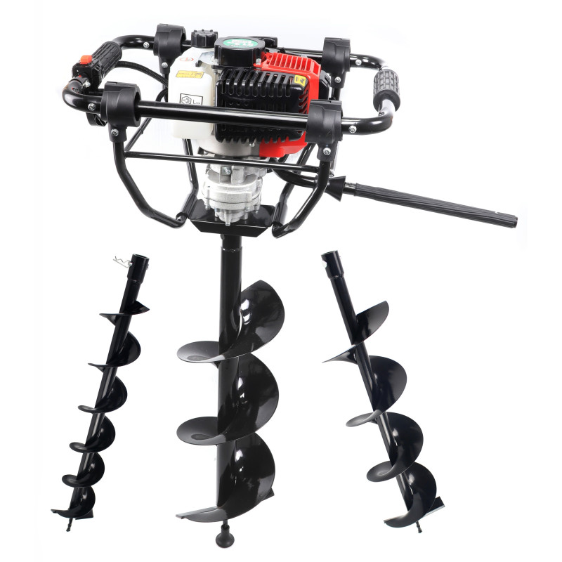 51.2cc Hole Digger with 3 Drill Bits and Guard