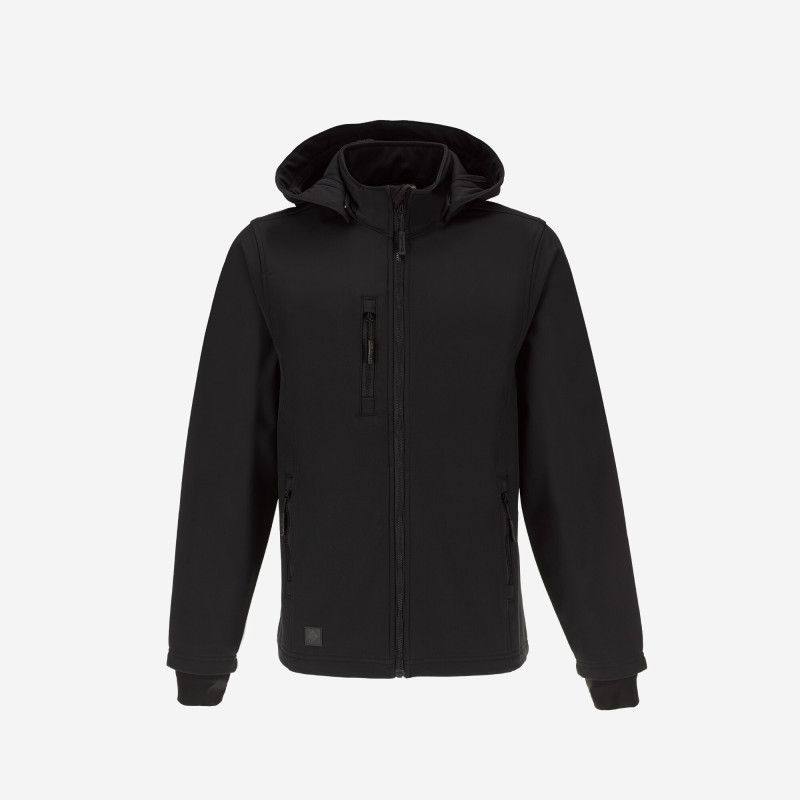 BLACK SOFTSHELL COAT