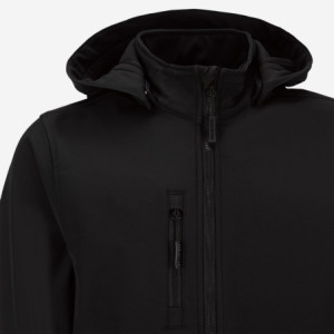 BLACK SOFTSHELL COAT