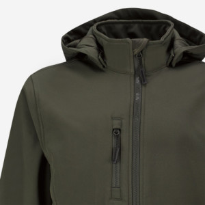 GREEN SOFTSHELL COAT