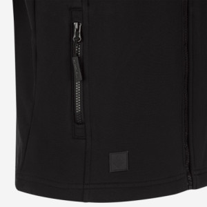 BLACK SOFTSHELL VEST
