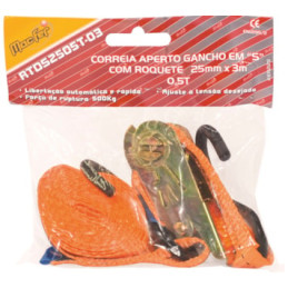 Cinta Amarração C/ Roquete Gancho "S" RTDS