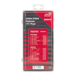 Cx. stock vedantes (borracha e fibra)  mf SK2412 141pçs