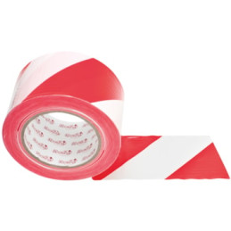 Fita sinalização MacFer SWT-RWH 70mm 200m vermelha/ branca