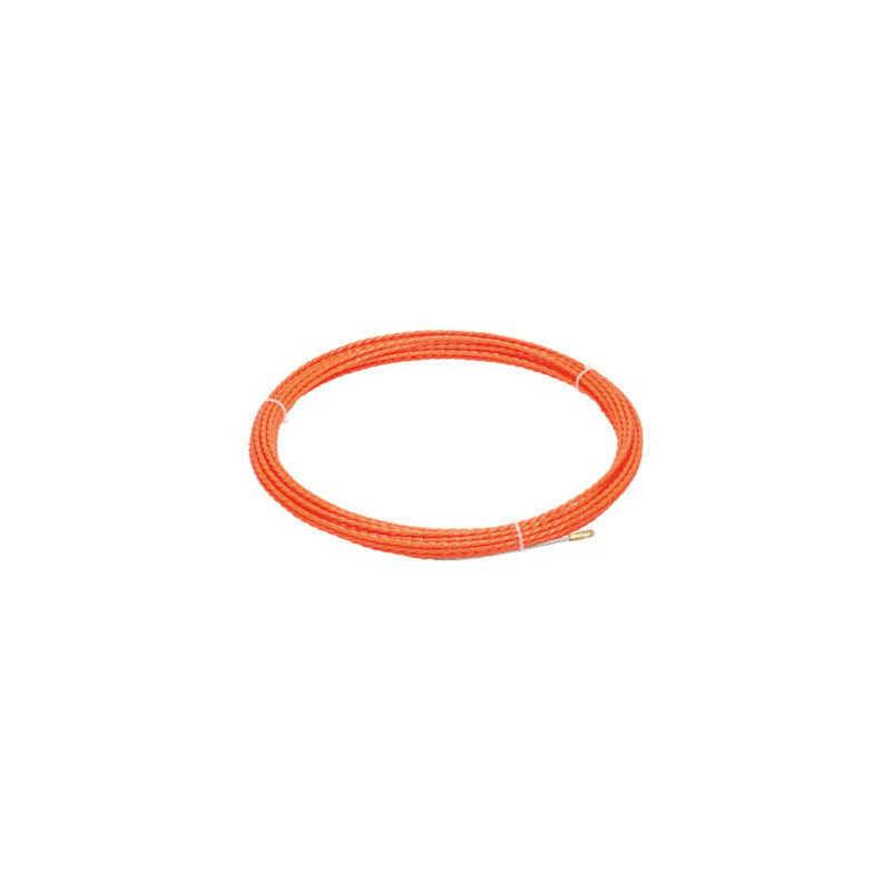 Guia passa cabos PET Helicoidal  GPC-PET 4.5mm 10m laranja
