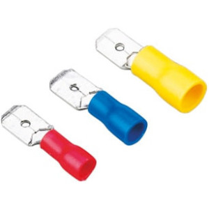 Terminal cabo Elétrico isolado plano fêmea TPFi 2.5mm2 (100pçs)