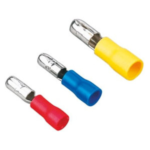 Terminal cabo Elétrico isolado bala macho TBMi 6mm2 (100pçs)