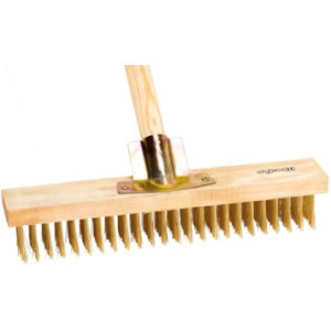 Escova Estrada Aço com Cabo Madeira EEAM 360mm