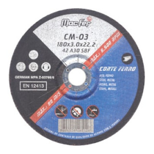 Disco Abrasivo Corte Ferro CM 300x3.5x25.4mm
