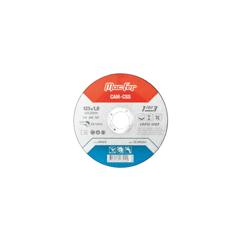 Disco Abrasivo Corte Inox CSS 230x2.0x22.23mm