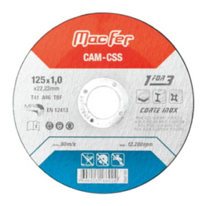 Disco Abrasivo Corte Inox CSS 125x1.6x22.23mm