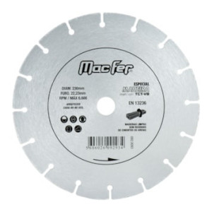 Disco diamantado para madeira TCT-VB 230mm