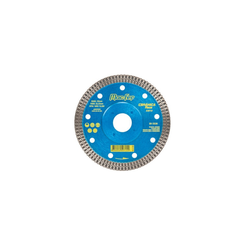 Disco Diamantado Cerâmica Rede KM10 115mm