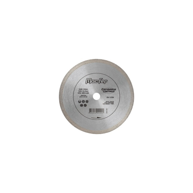 Disco Diamantado Cerâmica Contínuo 250mm