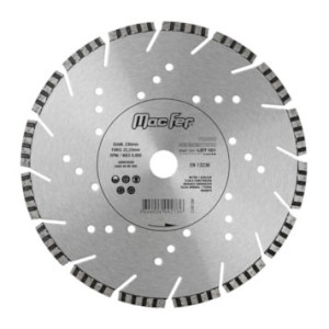 Disco Diamantado Turbo Segmentado Laser LDT101 230mm