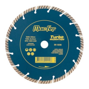 Disco Diamantado Turbo Segmentado 230mm