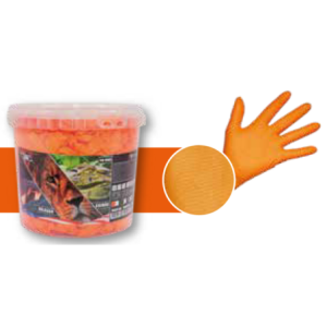 Luva reutilizável de alta qualidade em nitrilo diamante laranja REFORÇADO de 8 mícronº