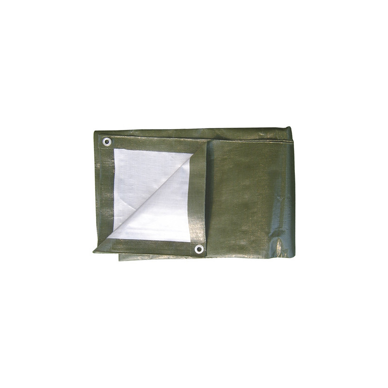 Resguardo impermeável TP091 190g/m2 3x7m verde/ cinza