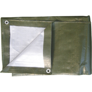 Resguardo impermeável TP091 190g/m2 6x8m verde/ cinza