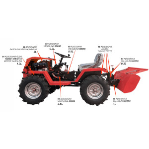 Mini Trator Gasolina 457cc 6 Velocidades