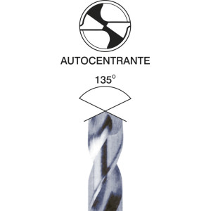 Jogo brocas cilíndricas HSS-M2-019 1~10mm (19pçs)