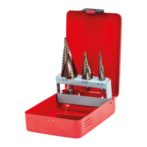 Jogo brocas escalonadas HSS-M35 Co 5% JBECO-01 (3pçs)