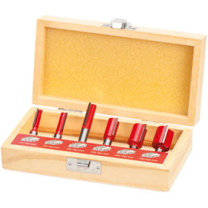 Jogo fresas tupia para madeira FCT06-4 (6pçs)