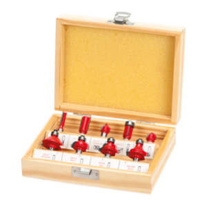 Jogo fresas tupia para madeira FCT09-1 (9pçs)