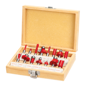 Jogo fresas tupia para madeira FCT15-2 (15pçs)