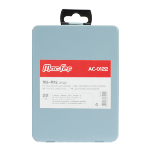 Jogo machos aço carbono AC-0122 M3~M12 (22pçs)